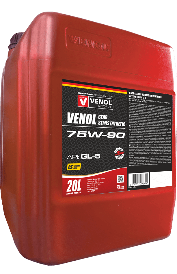 OLEJ PRZEKŁADNIOWY VENOL GEAR GL 5 75W90 SEMISYNTHETIC LS_20L(1)